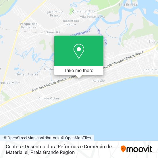 Mapa Centec - Desentupidora Reformas e Comercio de Material el