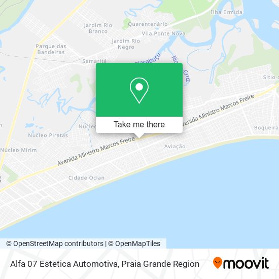 Alfa 07 Estetica Automotiva map