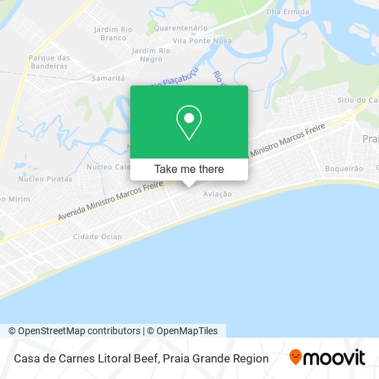 Mapa Casa de Carnes Litoral Beef