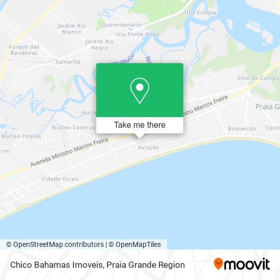 Chico Bahamas Imoveis map