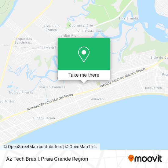 Az-Tech Brasil map