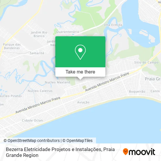 Mapa Bezerra Eletricidade Projetos e Instalações