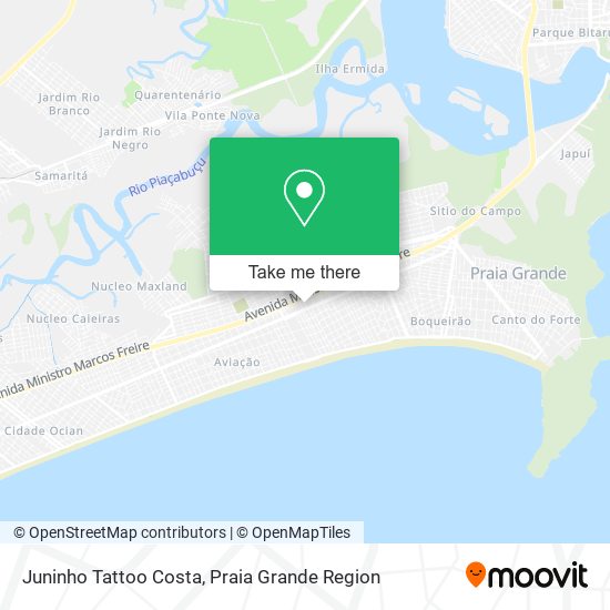 Juninho Tattoo Costa map