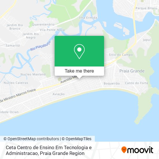 Ceta Centro de Ensino Em Tecnologia e Administracao map