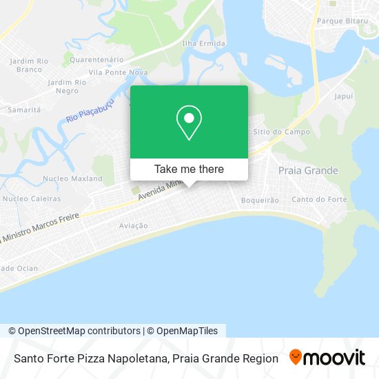 Mapa Santo Forte Pizza Napoletana