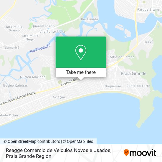 Mapa Reagge Comercio de Veiculos Novos e Usados