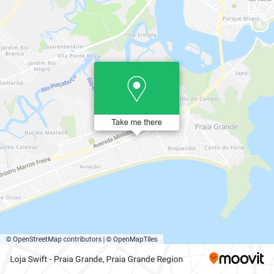 Loja Swift - Praia Grande map