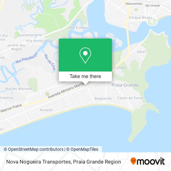 Nova Nogueira Transportes map