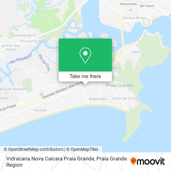 Vidracaria Nova Caicara Praia Grande map