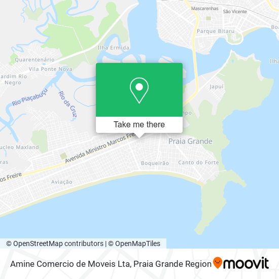 Mapa Amine Comercio de Moveis Lta