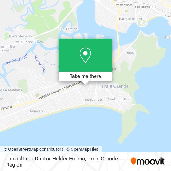 Mapa Consultório Doutor Helder Franco