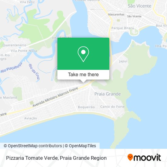 Mapa Pizzaria Tomate Verde