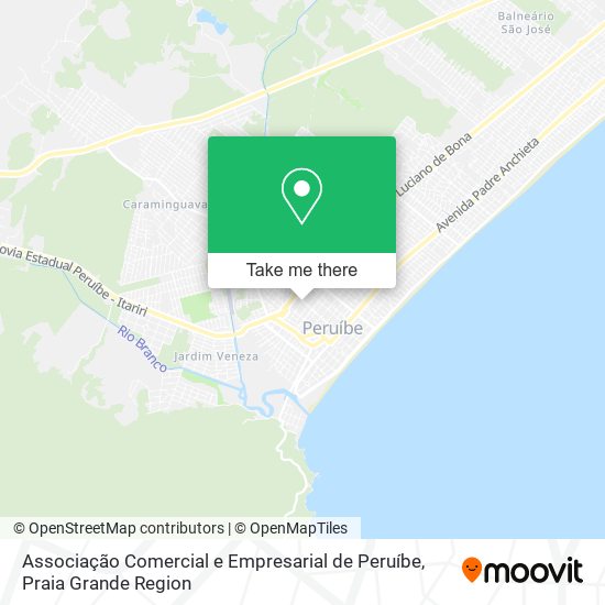 Associação Comercial e Empresarial de Peruíbe map