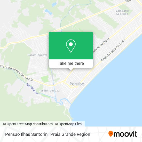 Pensao Ilhas Santorini map