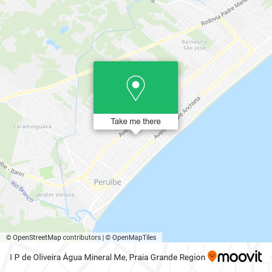 I P de Oliveira Água Mineral Me map