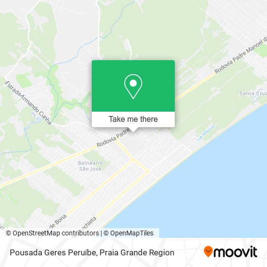 Pousada Geres Peruíbe map
