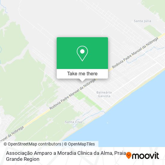 Associação Amparo a Moradia Clínica da Alma map