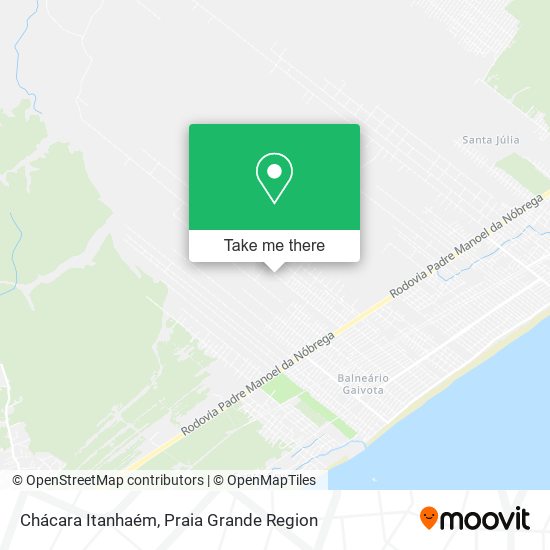 Chácara Itanhaém map