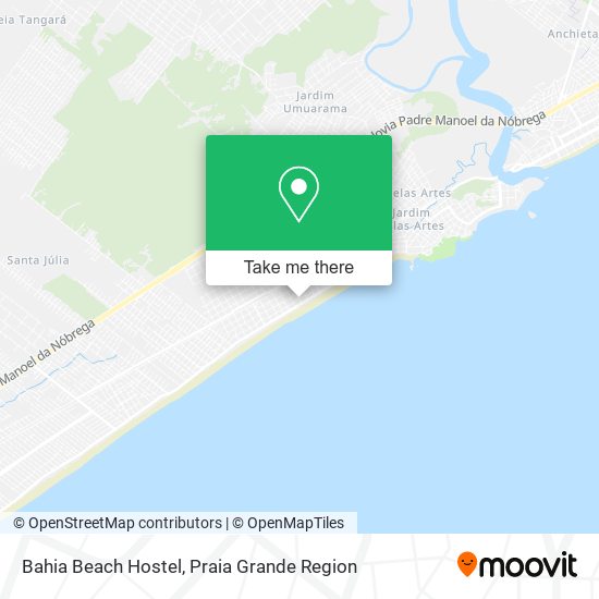 Bahia Beach Hostel map