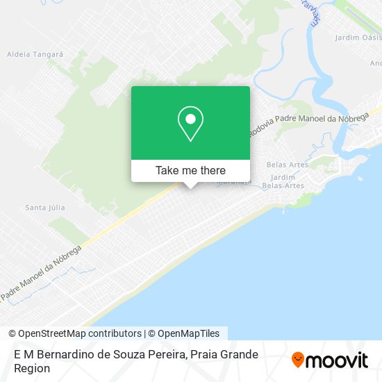 E M Bernardino de Souza Pereira map