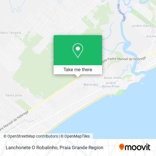 Lanchonete O Robalinho map