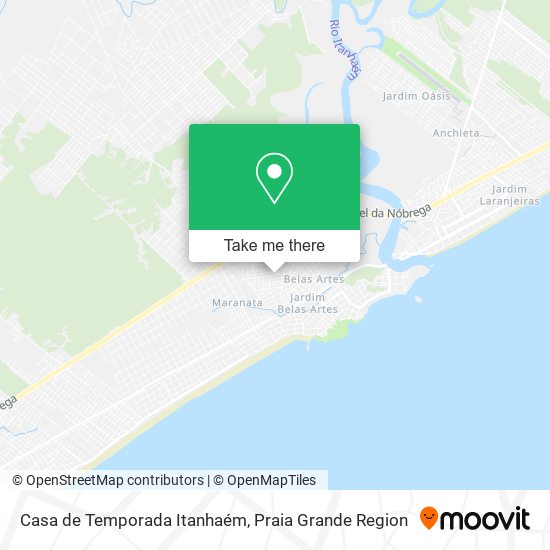 Casa de Temporada Itanhaém map