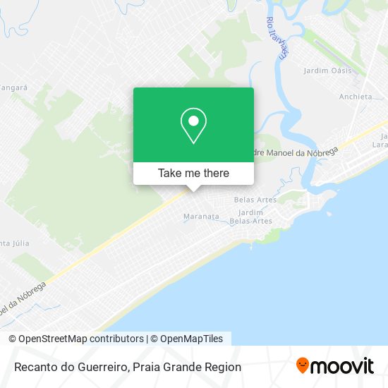 Recanto do Guerreiro map