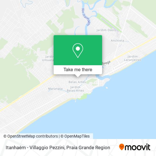 Itanhaém - Villaggio Pezzini map