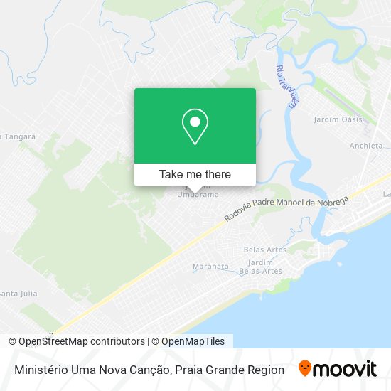 Ministério Uma Nova Canção map