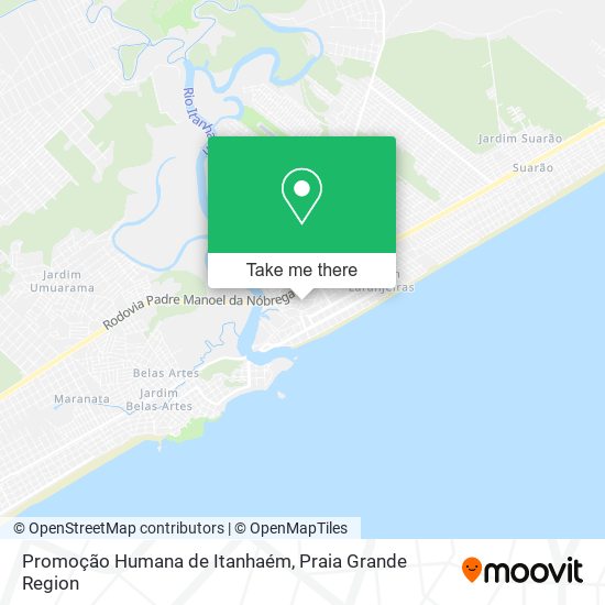 Promoção Humana de Itanhaém map