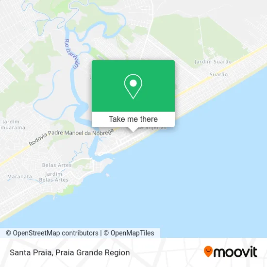 Santa Praia map