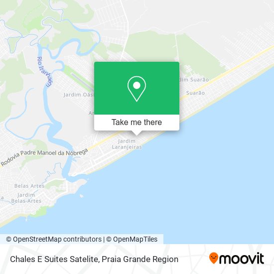 Chales E Suites Satelite map