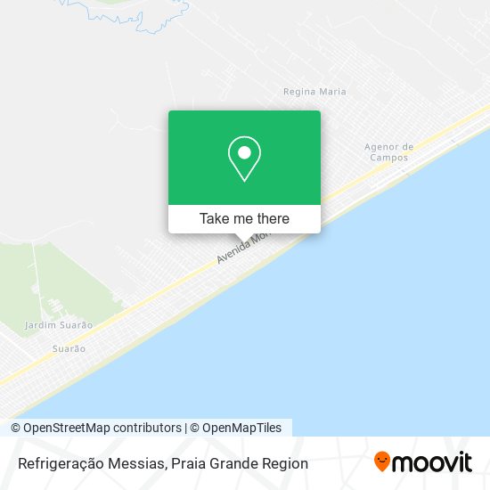 Refrigeração Messias map