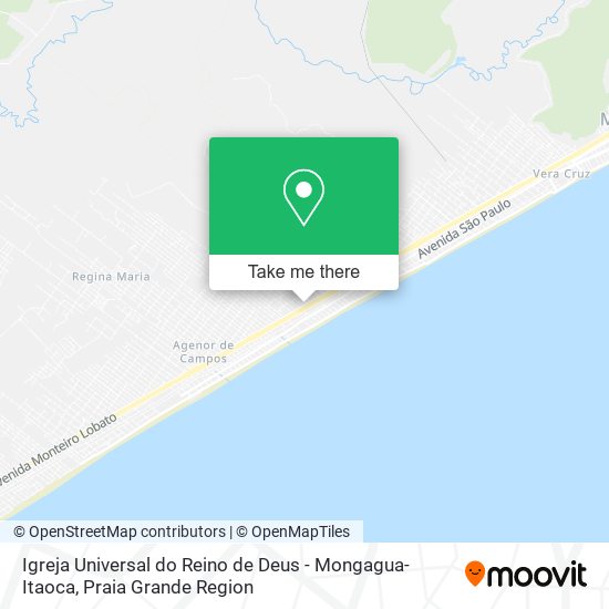 Igreja Universal do Reino de Deus - Mongagua-Itaoca map