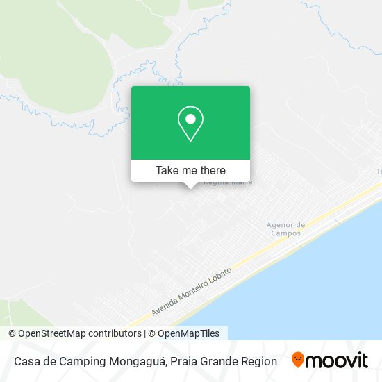 Casa de Camping Mongaguá map