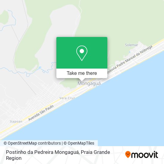Postinho da Pedreira Mongaguá map
