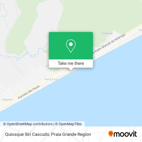 Quiosque Siri Cascudo map