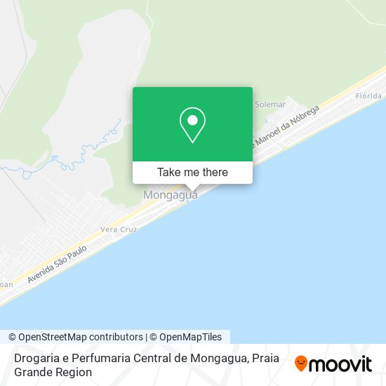 Drogaria e Perfumaria Central de Mongagua map