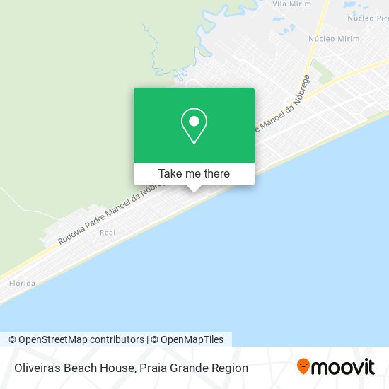 Oliveira's Beach House map