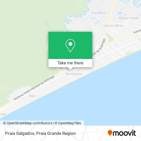 Praia Salgados map