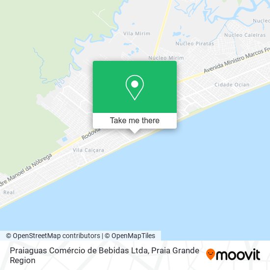 Praiaguas Comércio de Bebidas Ltda map