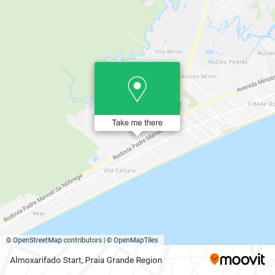 Almoxarifado Start map
