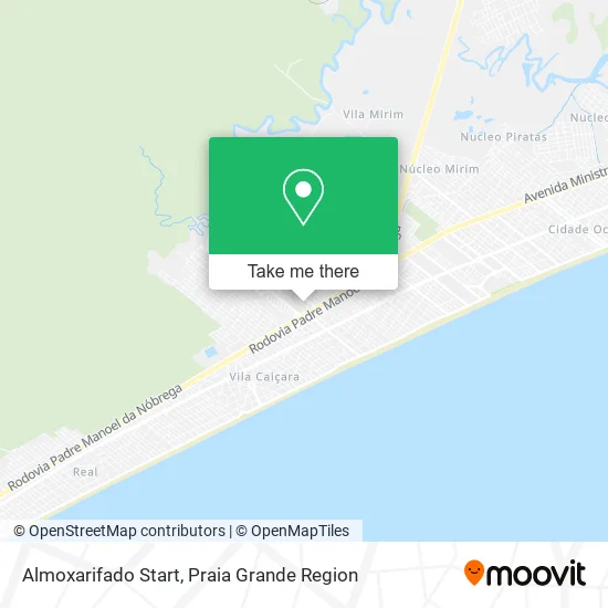 Almoxarifado Start map