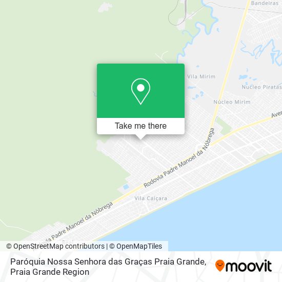 Paróquia Nossa Senhora das Graças Praia Grande map