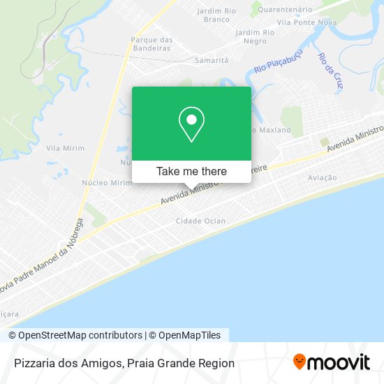 Pizzaria dos Amigos map