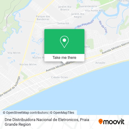 Dne Distribuidora Nacional de Eletronicos map