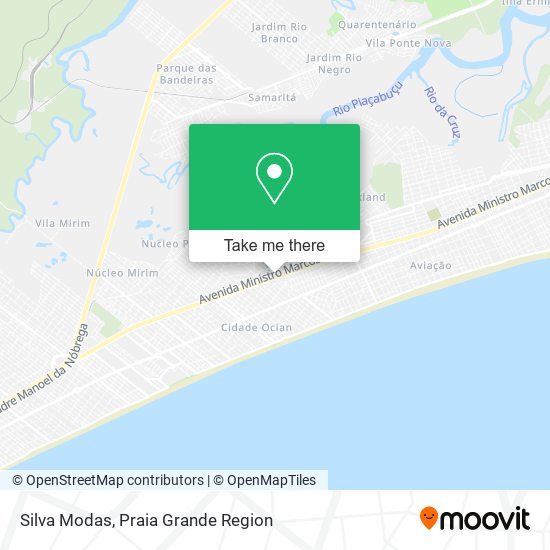 Silva Modas map