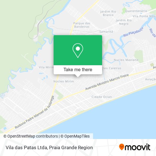 Mapa Vila das Patas Ltda