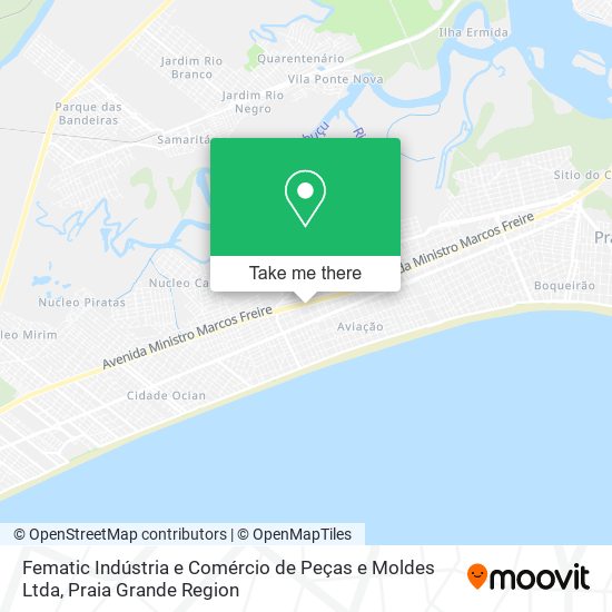 Fematic Indústria e Comércio de Peças e Moldes Ltda map