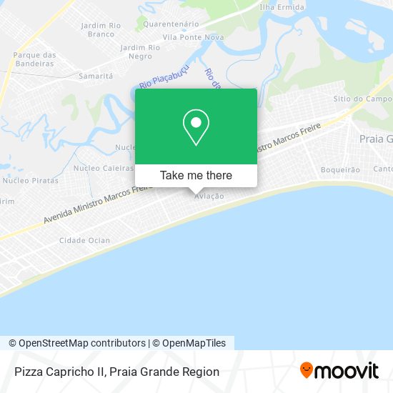 Pizza Capricho II map